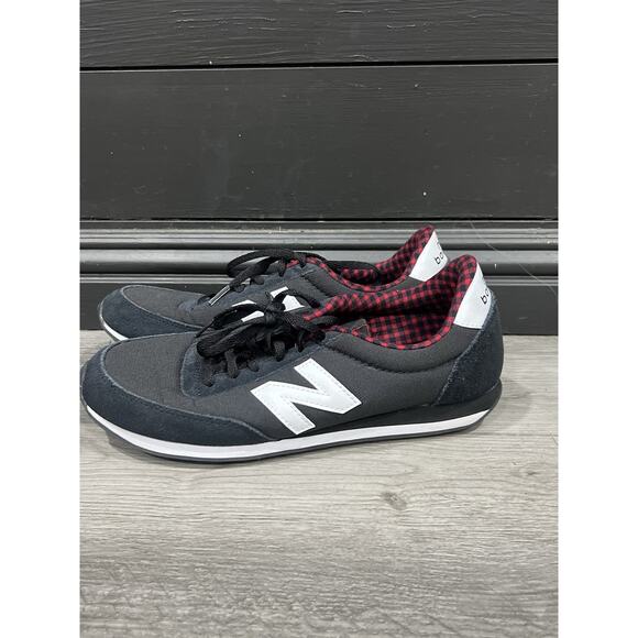 New Balance 410 Black Checkered Plaid Athletic Running Shoes WL410DSC Size 10 - Picture 1 of 6